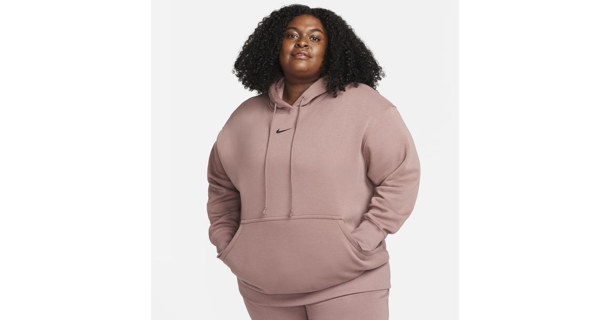 Plus size pink outlet hoodie