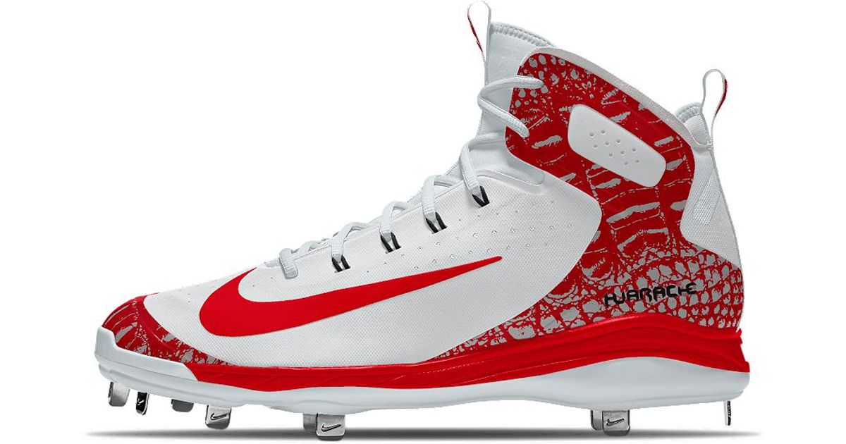 red nike metal baseball cleats