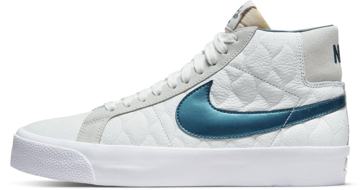 Nike Sb Zoom Blazer Mid Ek Skate Shoes in White for Men Lyst