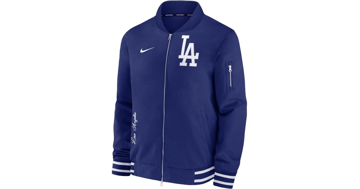 Nike Los Angeles Dodgers Authentic Collection 'Mlb Full-Zip Bomber