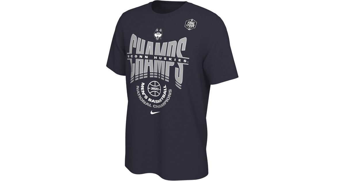 Nike Uconn College National Champs T-shirt In Blue, for Men | Lyst