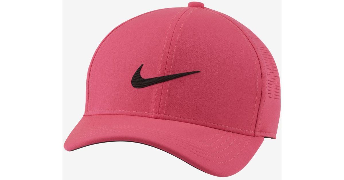 Nike Aerobill Classic99 Golf Hat in Pink for Men - Lyst