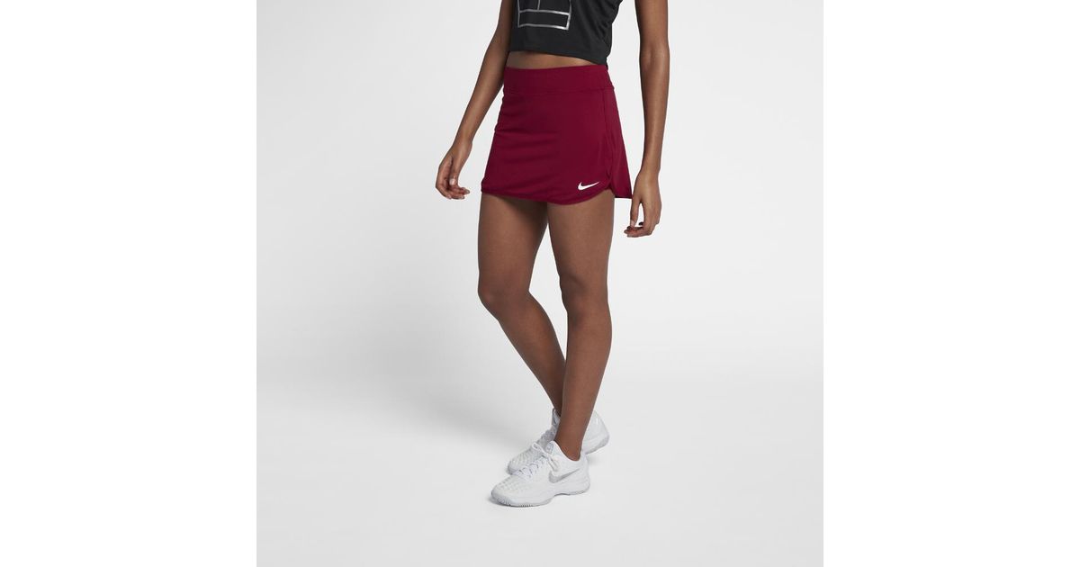 nike women's court team pure tennis skirt
