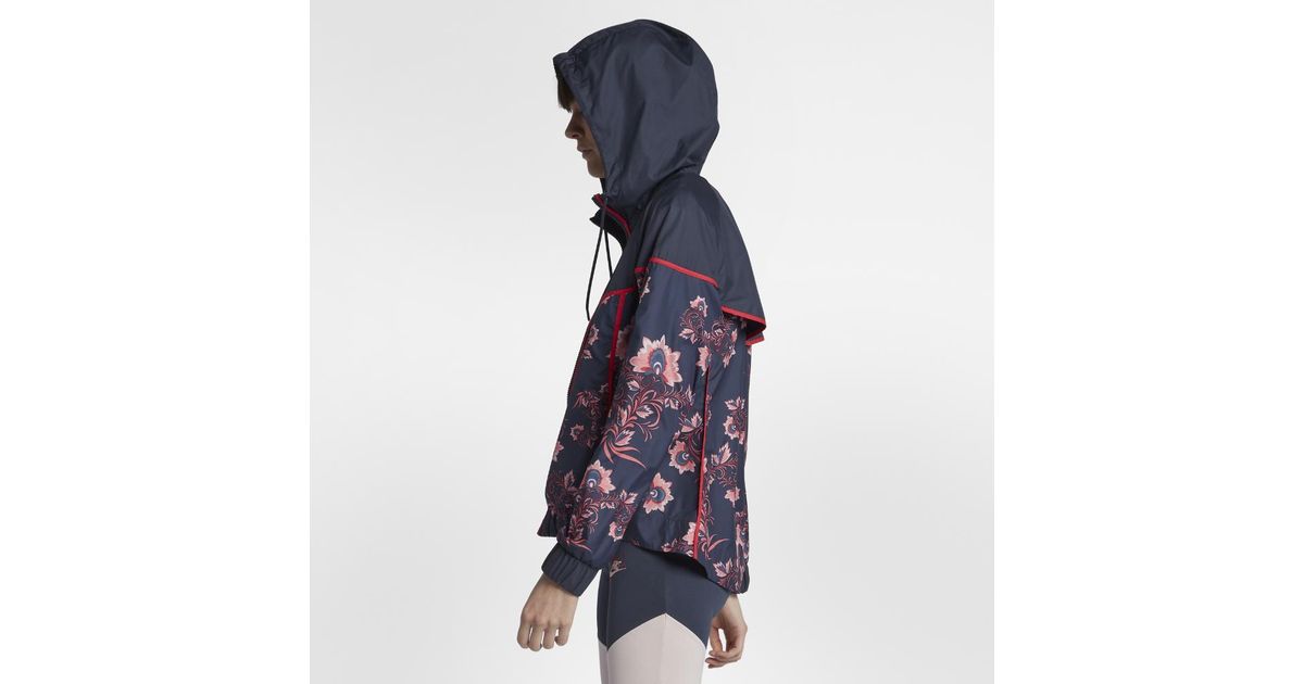 Nike Synthetic Sportswear Windrunner Floral Women's Printed Jacket in Blue  - Lyst