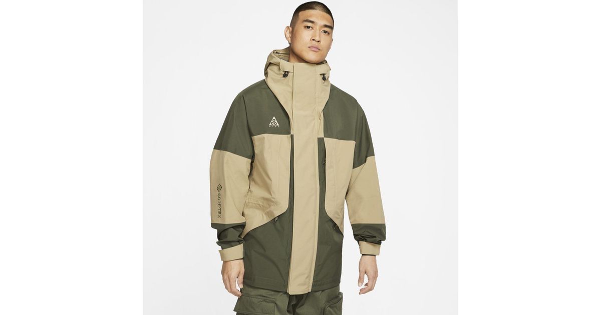 Nike Acg Gore-tex Jacket in Cargo Khaki,Khaki,Khaki (Green) for Men | Lyst