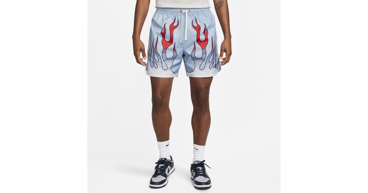 Nike Sportswear Woven Flow Americana Shorts in Blue for Men Lyst