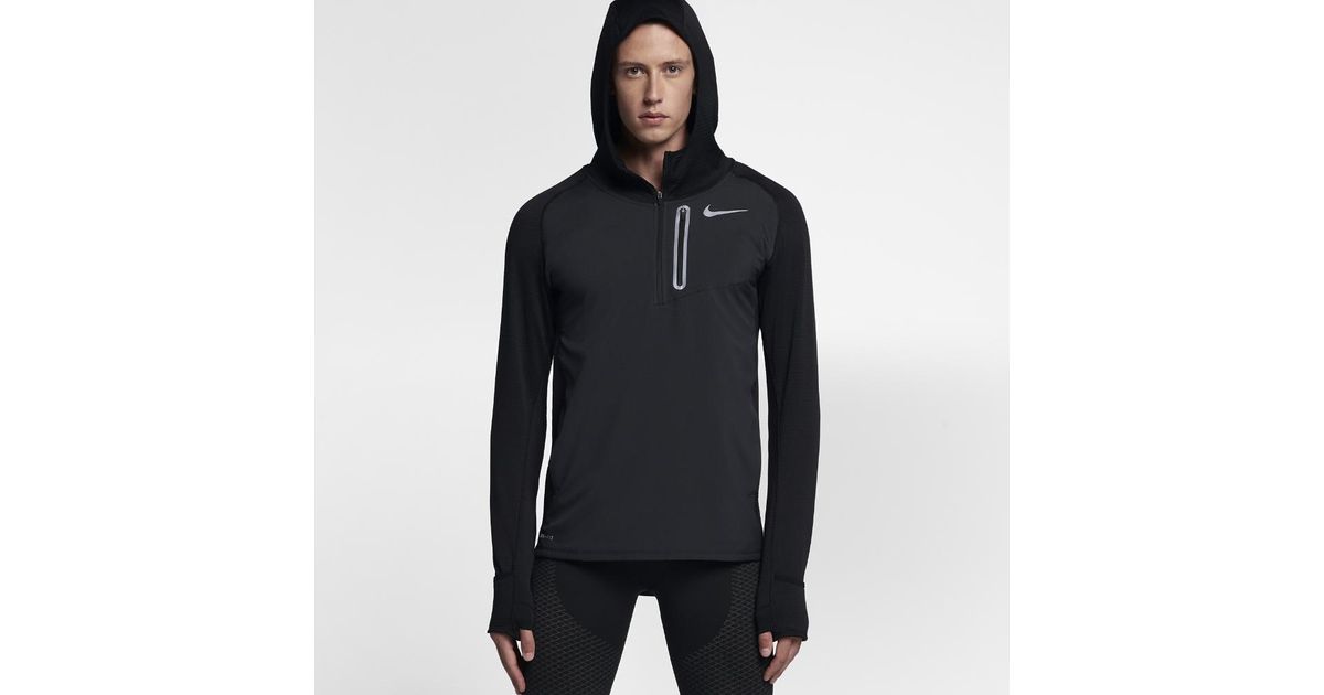 Nike Fleece Therma Sphere Element Hybrid Men's Running Hoodie in Black for  Men - Lyst