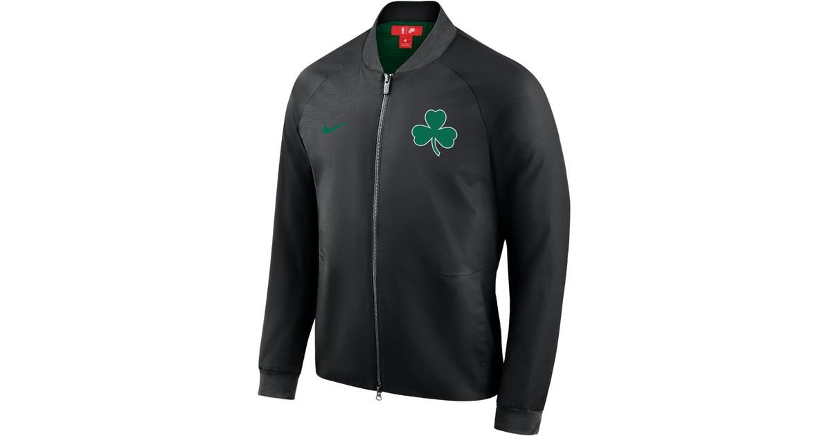 Nike Cotton Boston Celtics City Edition Modern Men's Nba Varsity Jacket in  Black for Men - Lyst