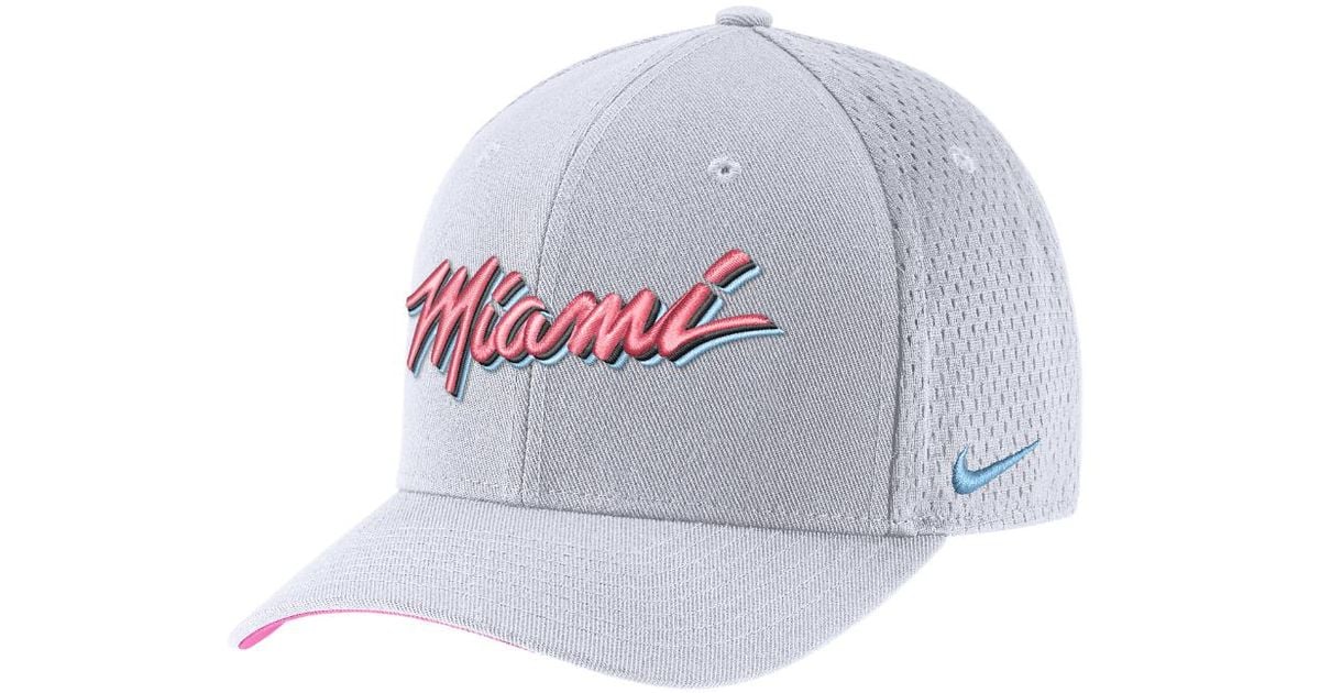 Nike Miami Heat City Edition Classic99 Nba Hat (white) - Clearance Sale for  Men