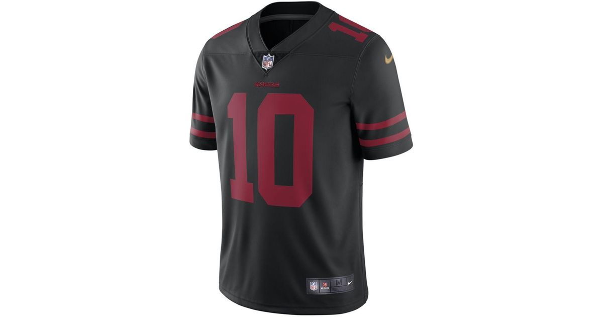 nike black 49ers jersey