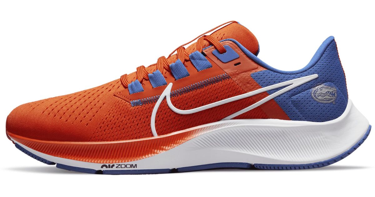 Nike College Air Zoom Pegasus 38 (florida) Running Shoes In Orange, in ...