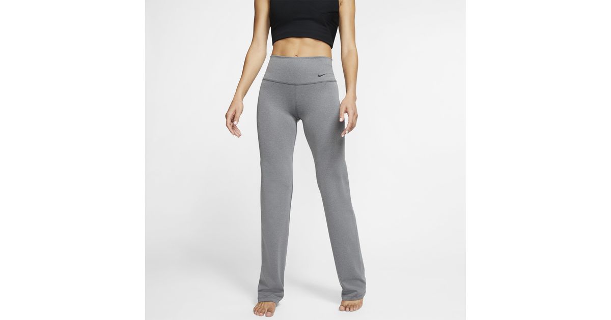 Nike Power Yoga Training Trousers in Grey | Lyst UK