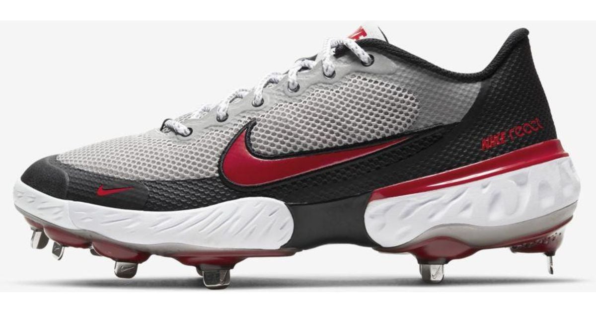 Nike Alpha Huarache Elite 3 Low Baseball Cleat (light Smoke Grey) in