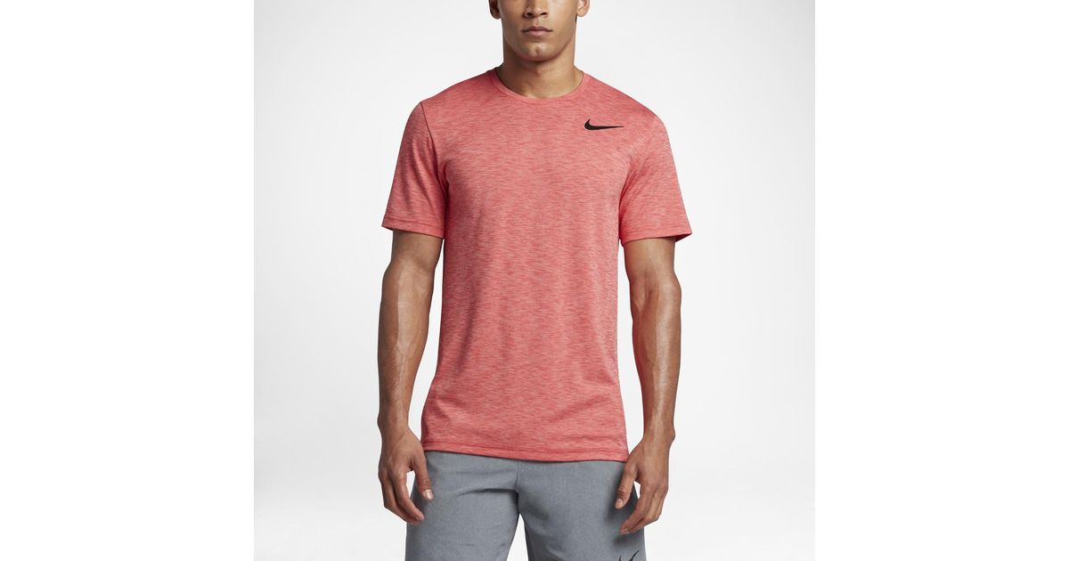 nike breathe men's short sleeve training top
