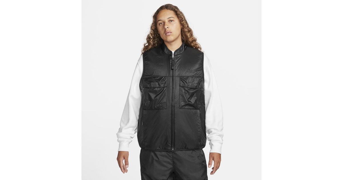 Nike Tech Fleece Utility Vest in Black for Men Lyst UK