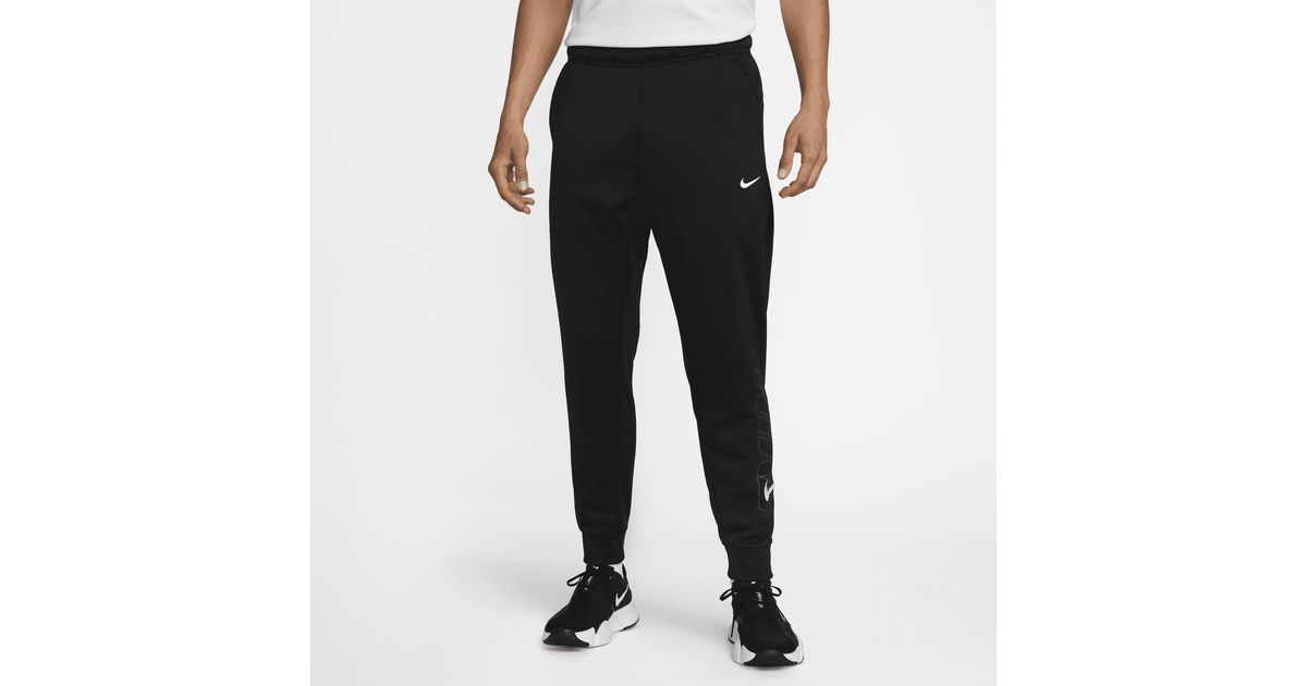 mens nike therma tapered training pants