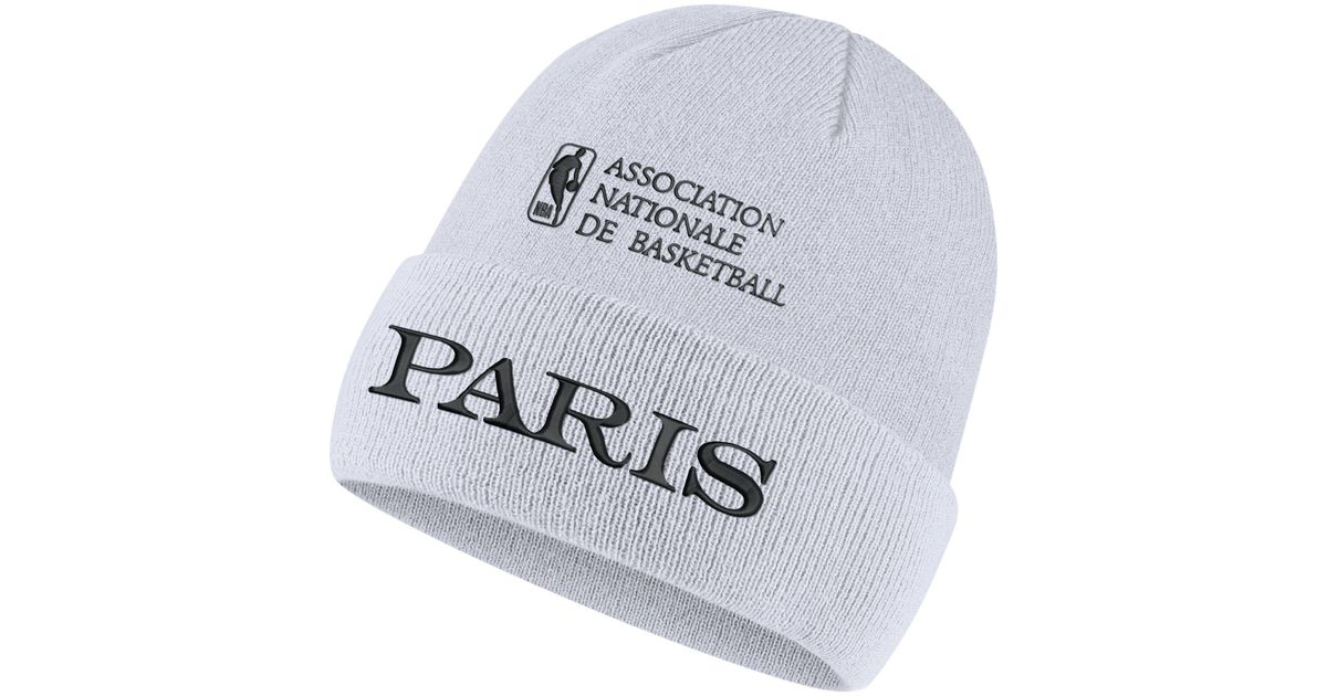 Nevada Pompeya cavar Nike 'paris' Nba Beanie White | Lyst Australia