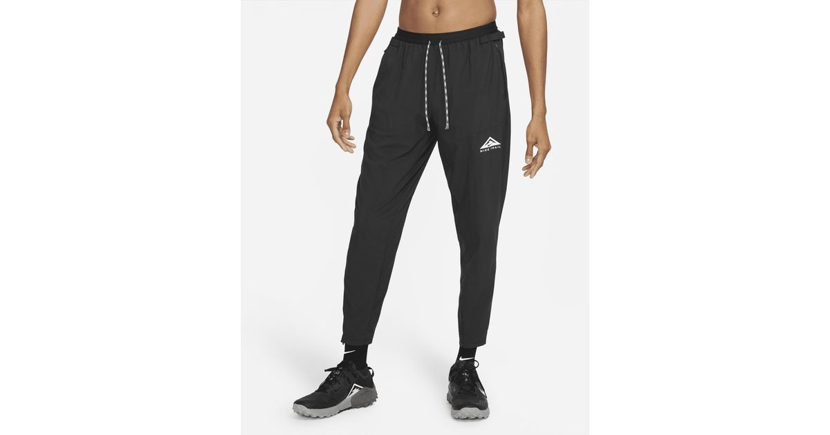 nike running phenom elite woven joggers in black