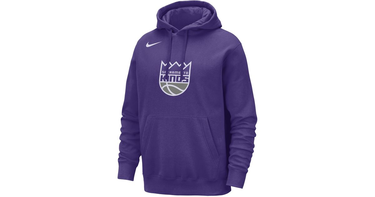 Nike Sacramento Kings Club Nba Pullover Hoodie in Blue for Men Lyst