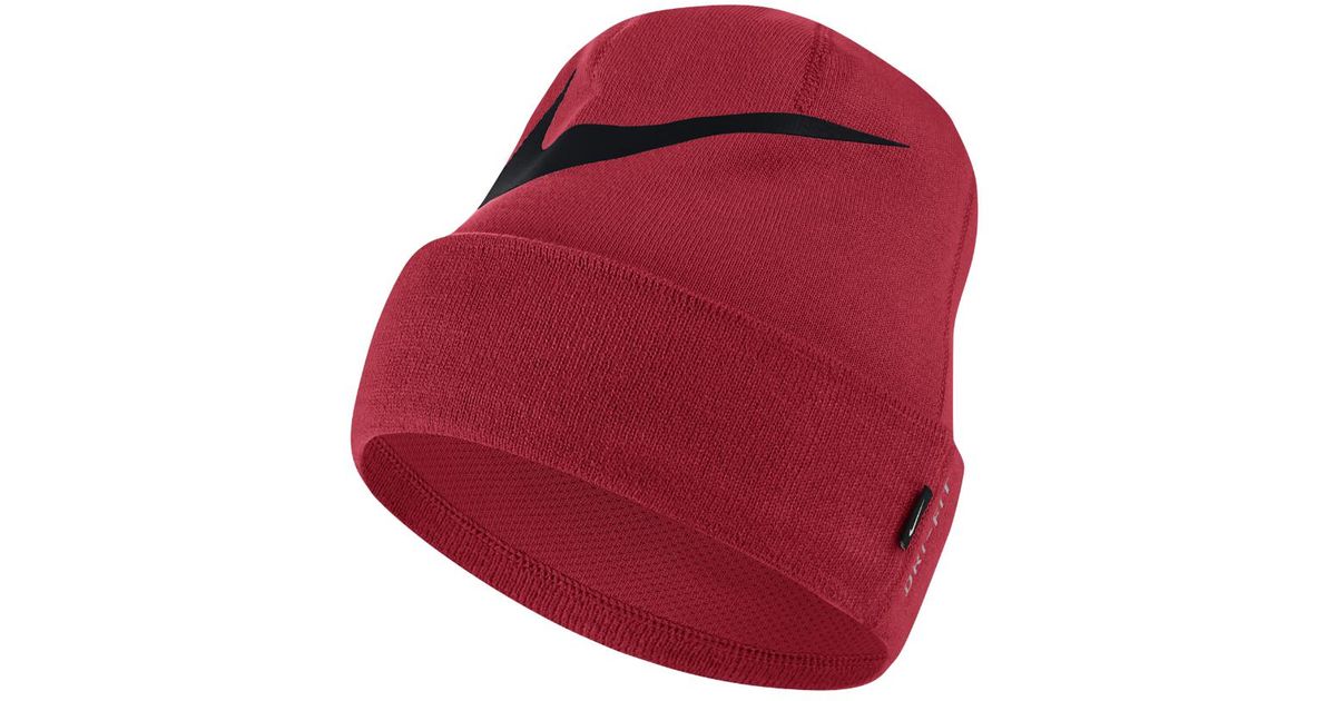 nike swoosh cuffed training knit hat