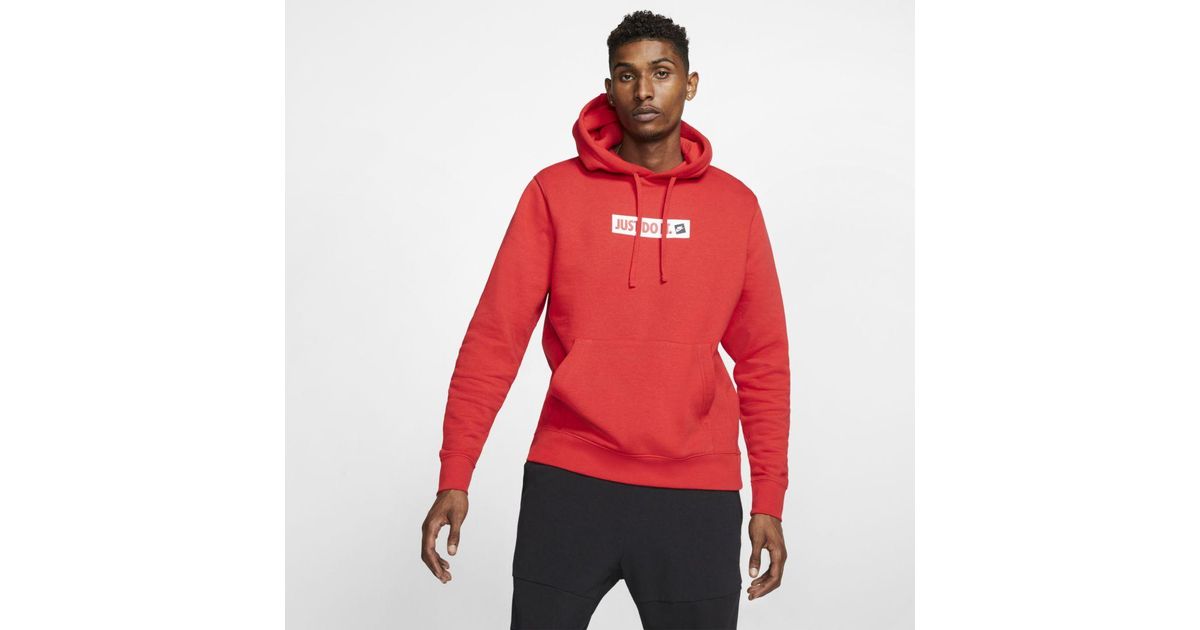 Nike Jdi Hoodie Red BritishTown Yabancı Dil Kursu Nike Sportswear Club Fleece Pullover Hoodie (University Red