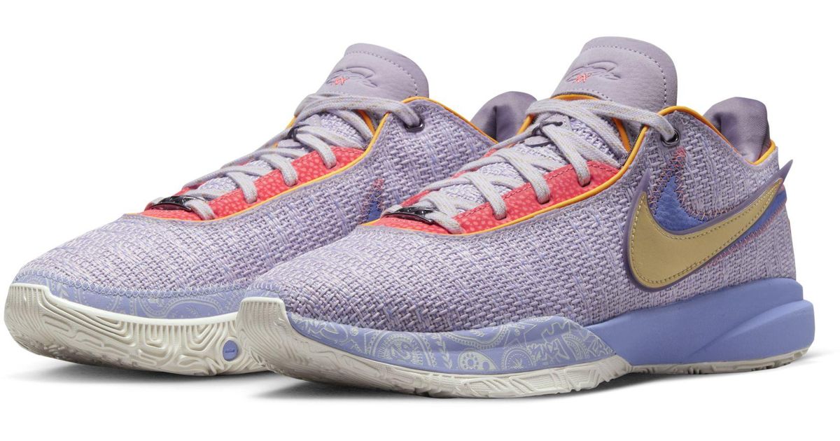 Nike Lebron Xx "purple And Gold" Basketball Shoes for Men Lyst