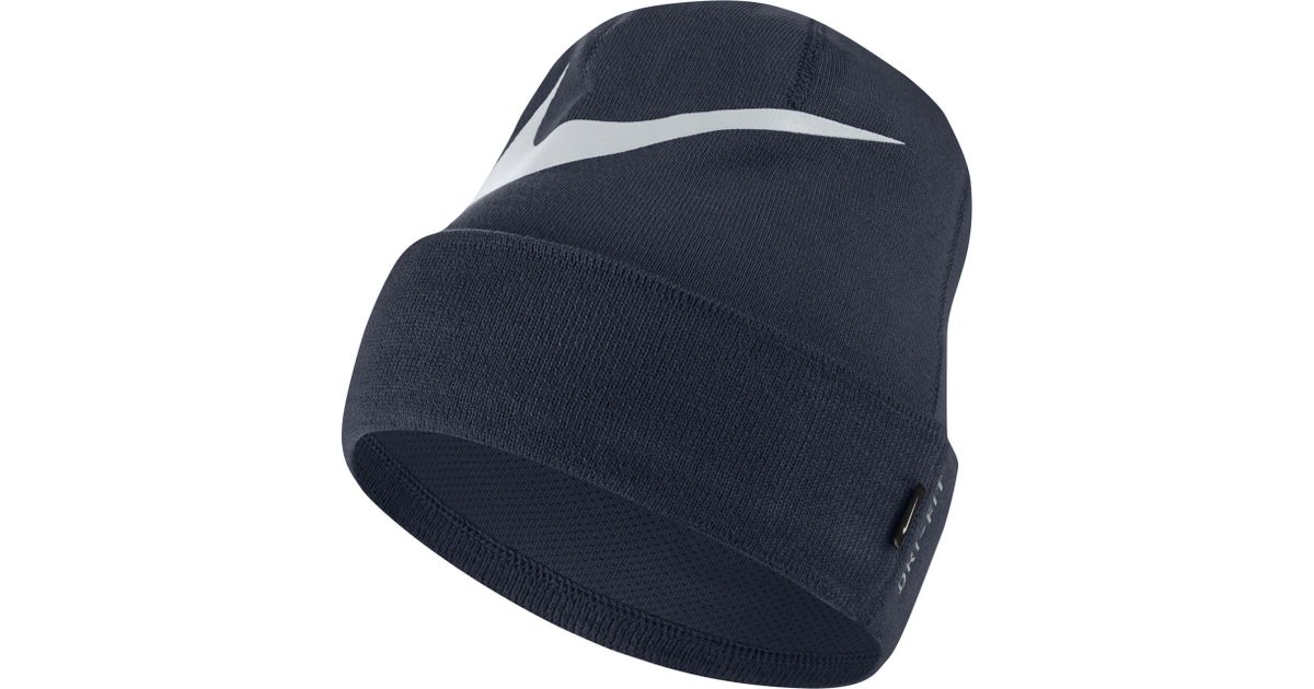 nike swoosh cuffed training knit hat