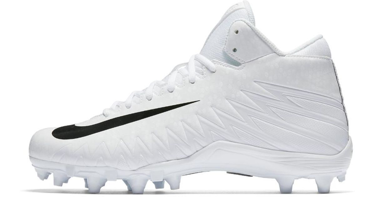 Nike Synthetic Alpha Menace Varsity Mid Men's Football Cleat in White ...