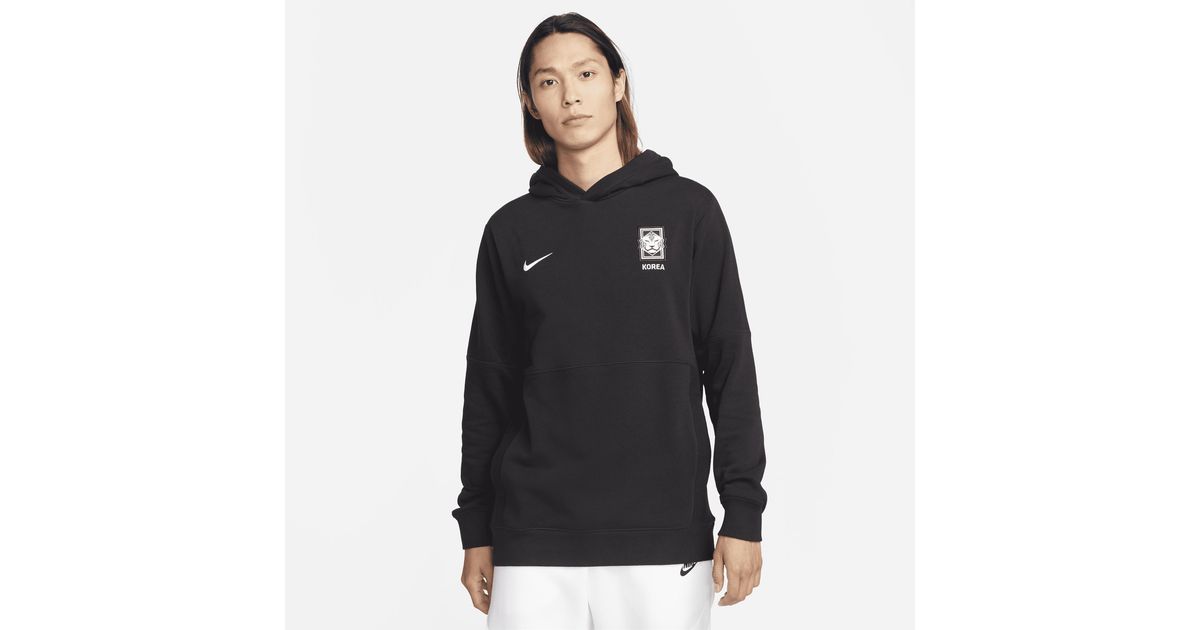 Nike Korea French Terry Football Hoodie in Black for Men | Lyst Australia