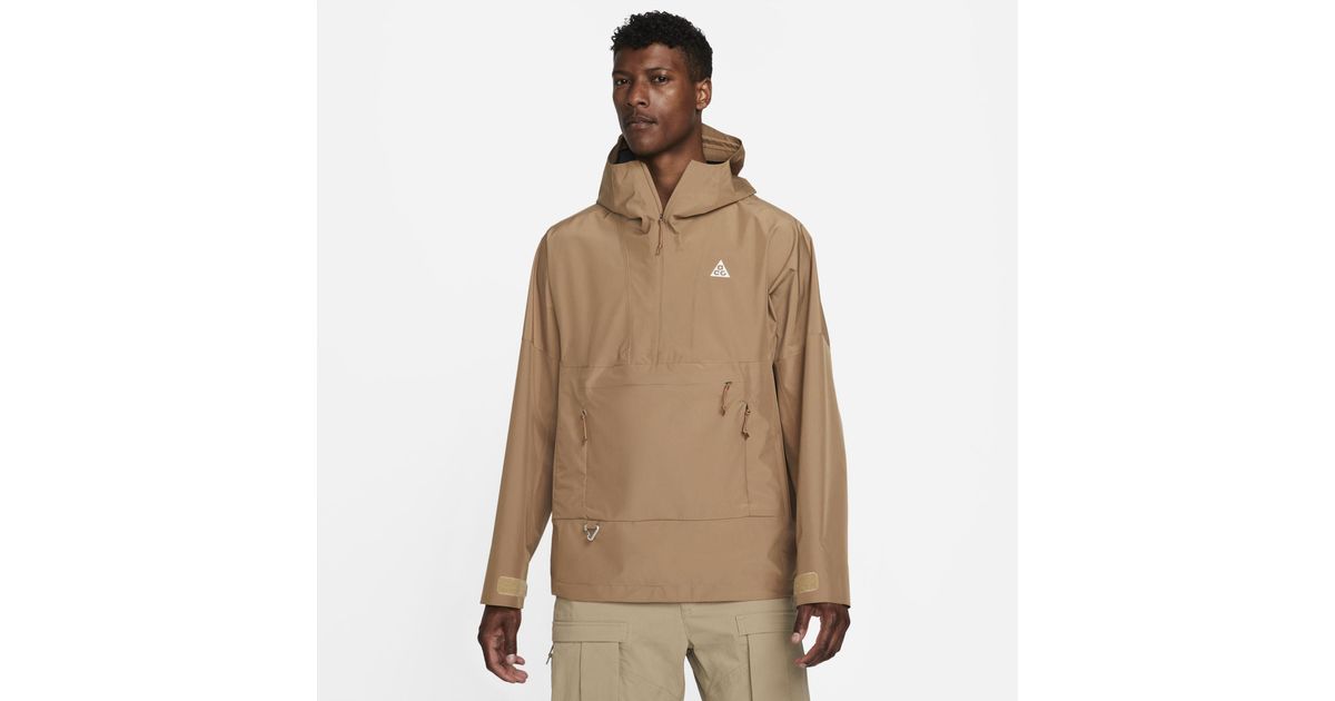 Nike Fleece Acg Stormfit Adv "cascade Rains" Jacket in Brown for Men