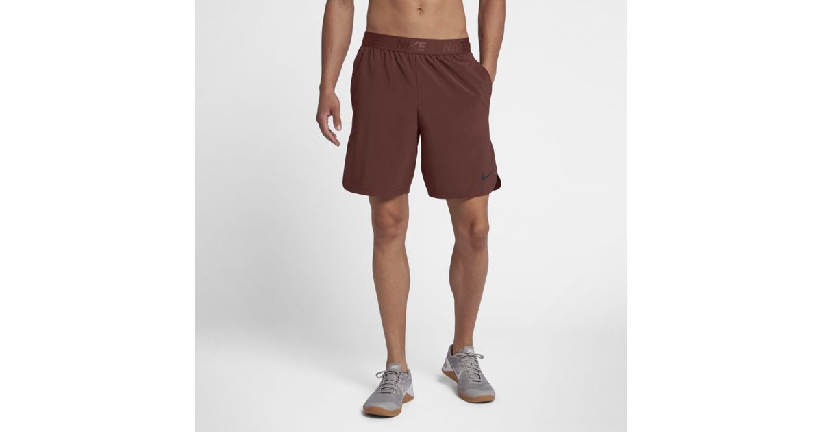 Nike Flex 21cm Training Shorts in Brown 