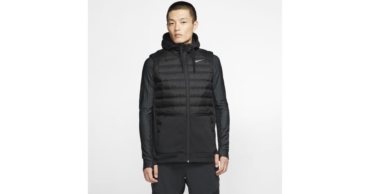 nike therma full zip vest