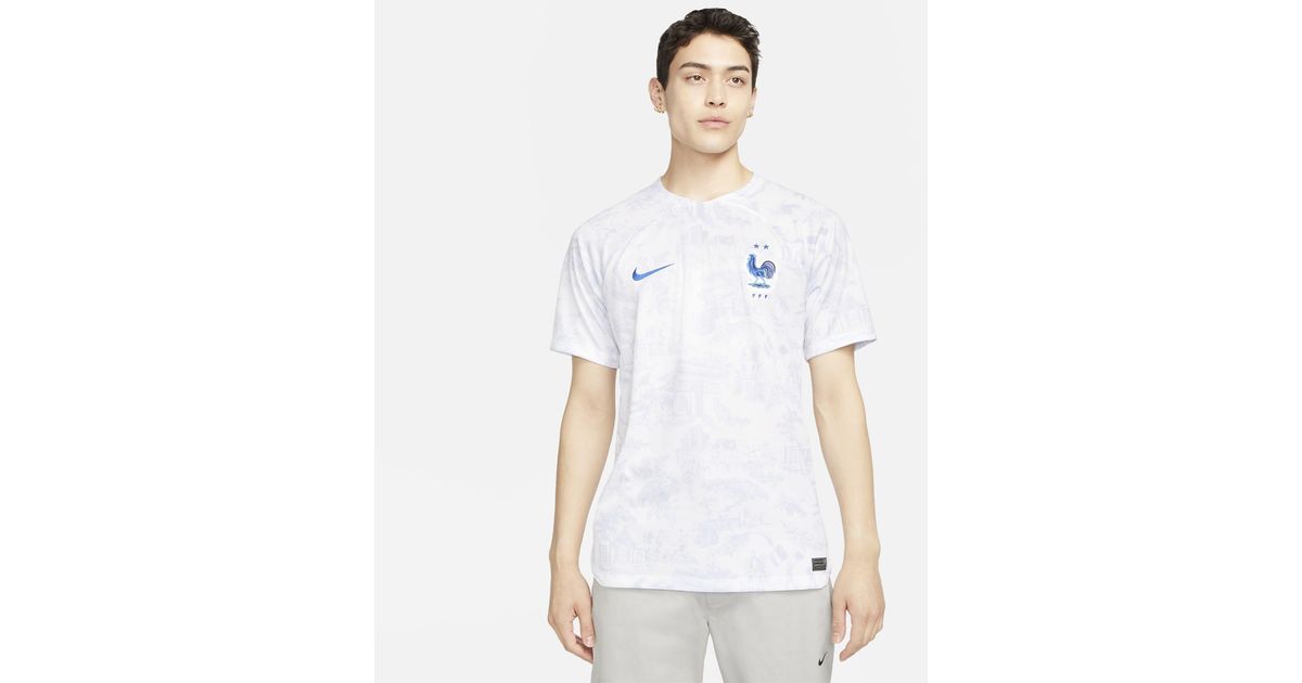 Nike Fff 2022/23 Stadium Away Drifit Soccer Jersey in White for Men Lyst