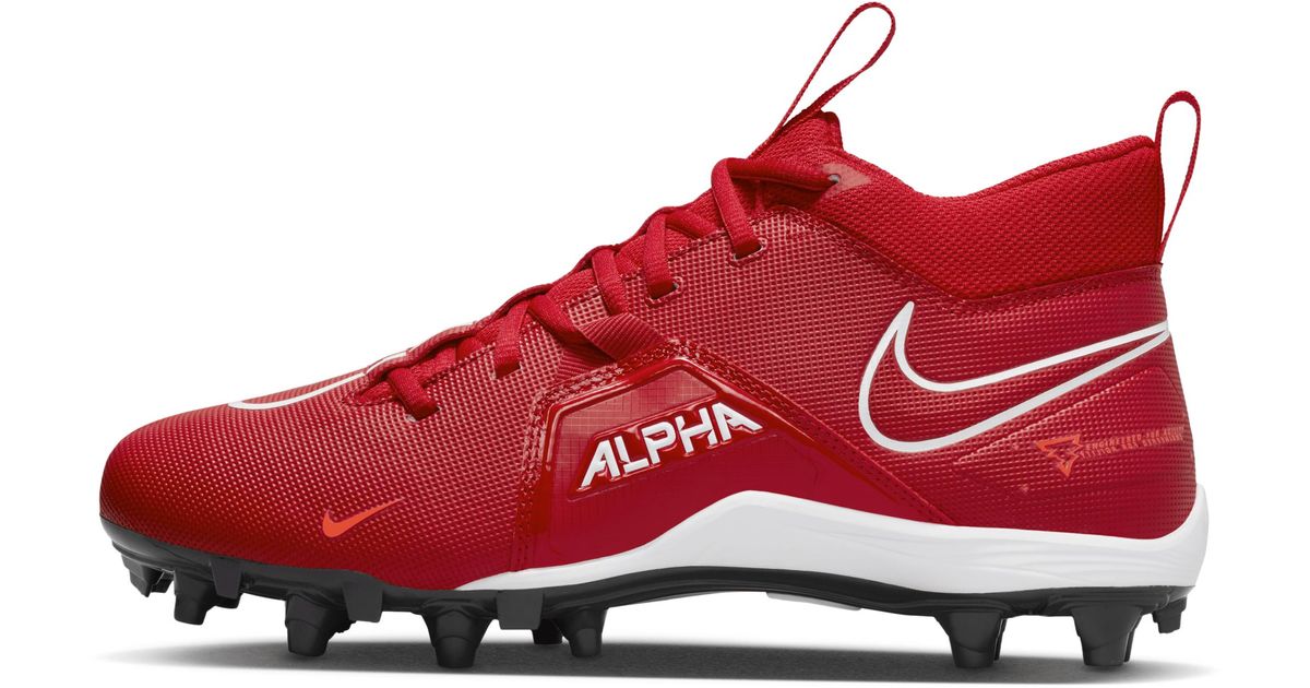 nike alpha cleats red
