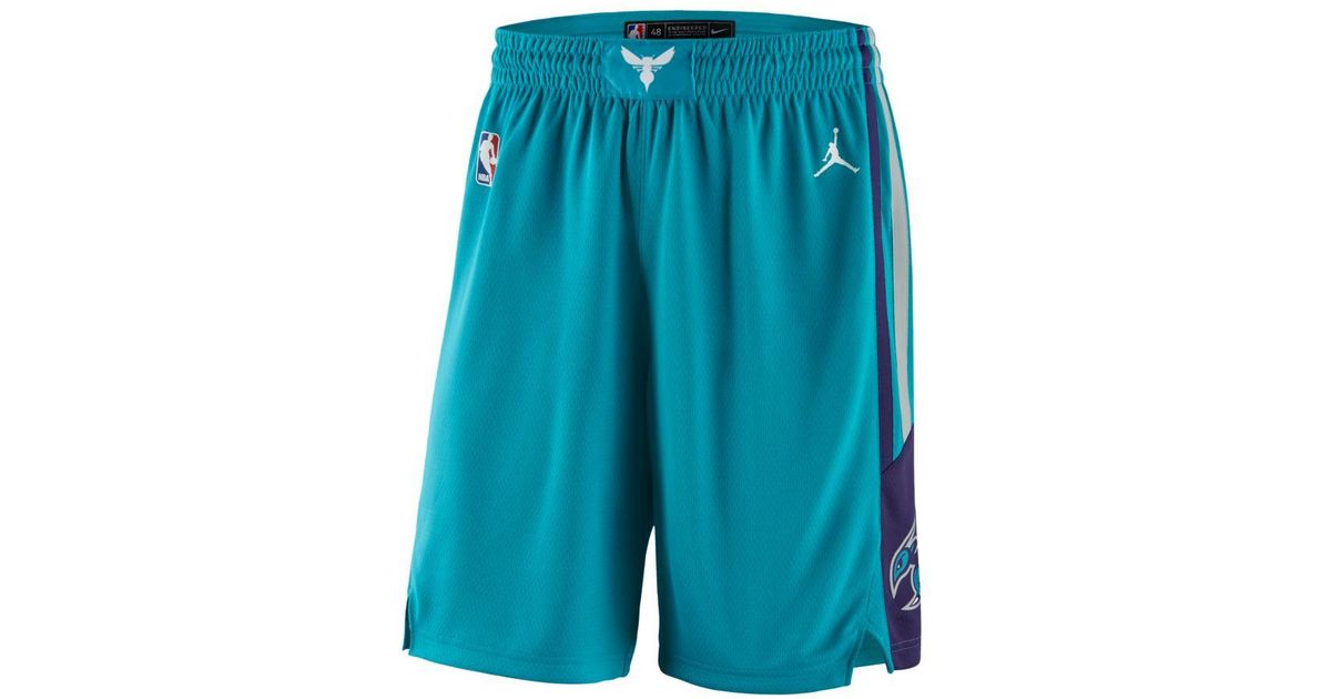 Nike Charlotte Hornets Icon Edition Swingman Jordan Nba Shorts in Blue for  Men | Lyst