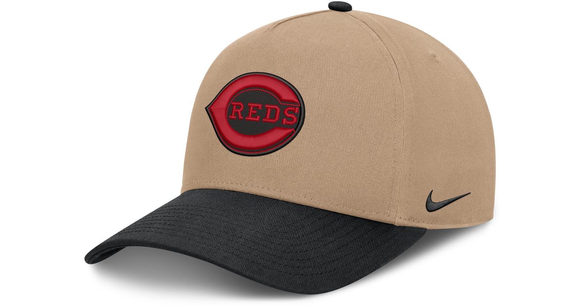 Nike Cincinnati Reds Rise Mlb A-Frame Trucker Adjustable Hat in Brown ...
