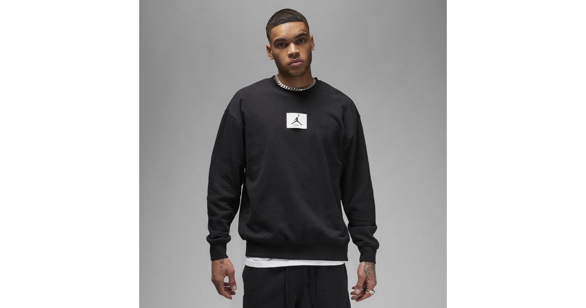 Nike black essentials crew neck sweatshirt hotsell