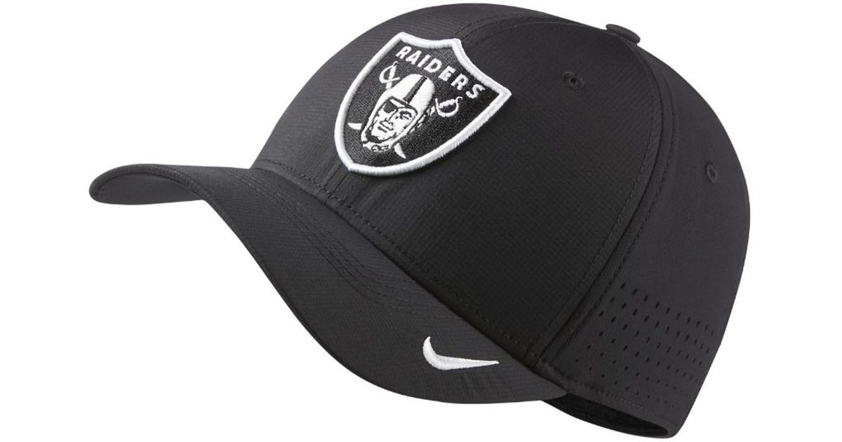 Nike Swoosh Flex (nfl Raiders) Fitted Hat in Black for Men | Lyst