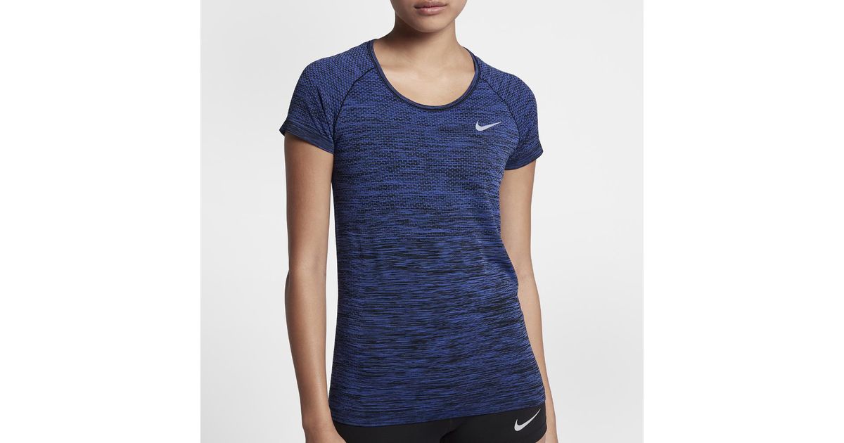 dri-fit knit short sleeve t-shirt - women's