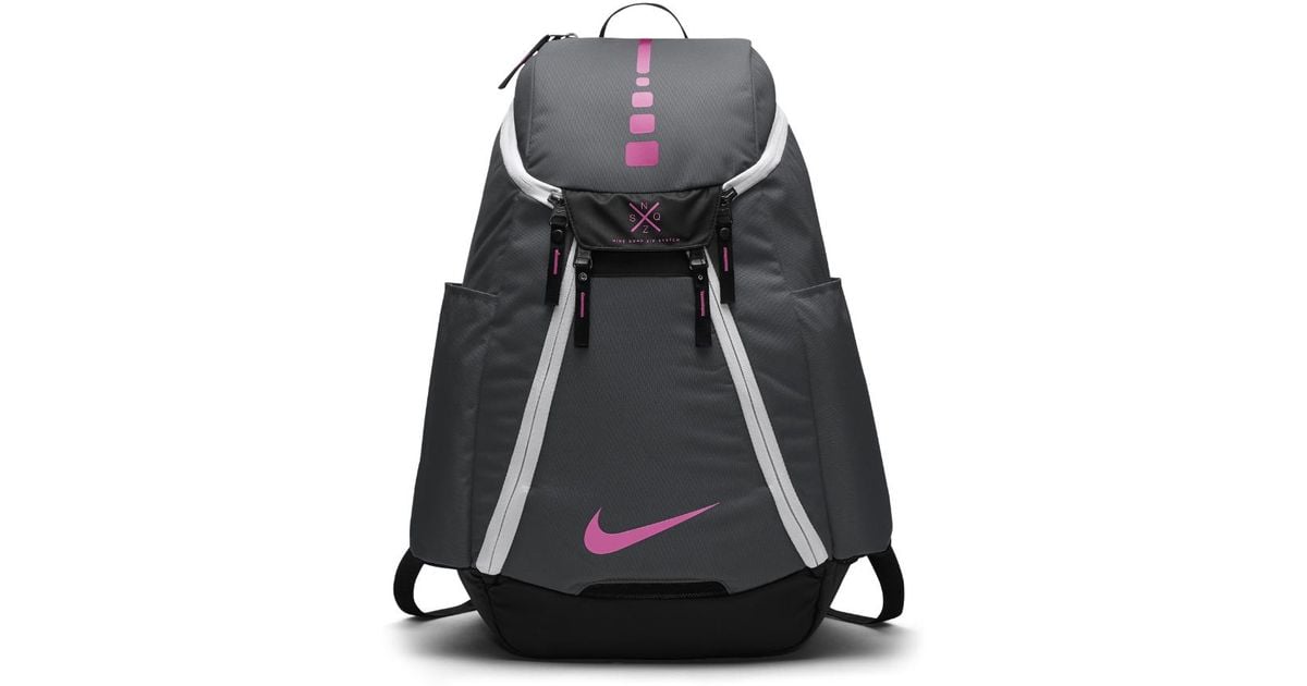nike elite backpack black and white
