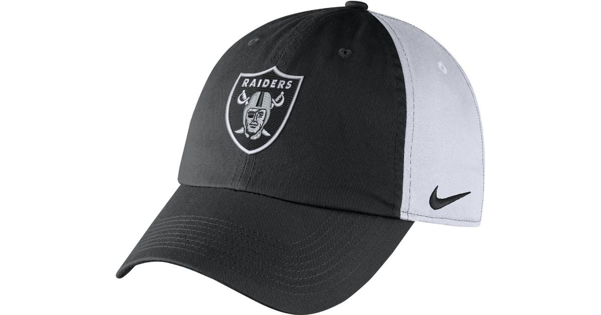 Nike H86 (nfl Raiders) Adjustable Hat (black) for Men | Lyst