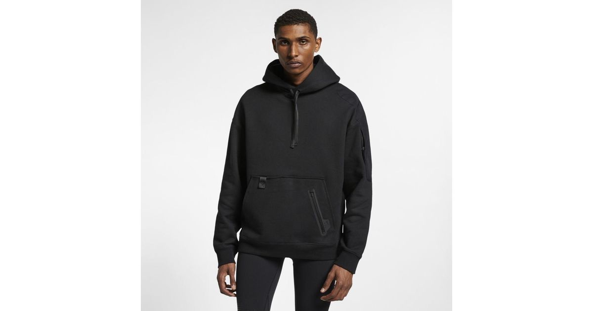 Nike Fleece X Mmw Mens Pullover Hoodie in Black for Men - Lyst
