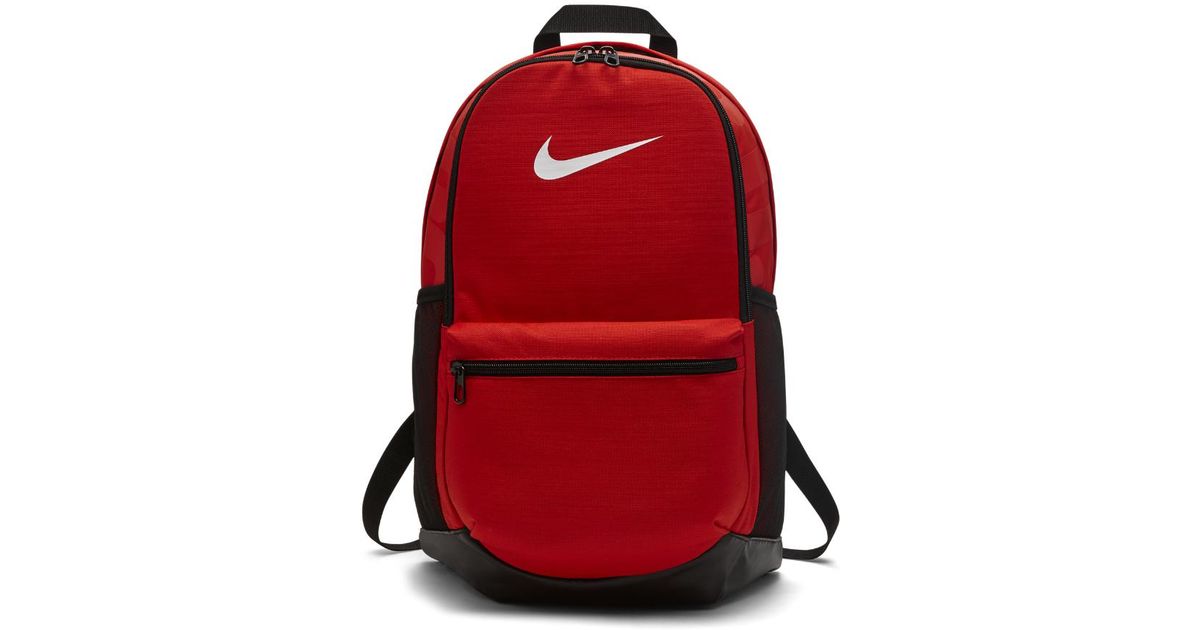 nike red brasilia backpack