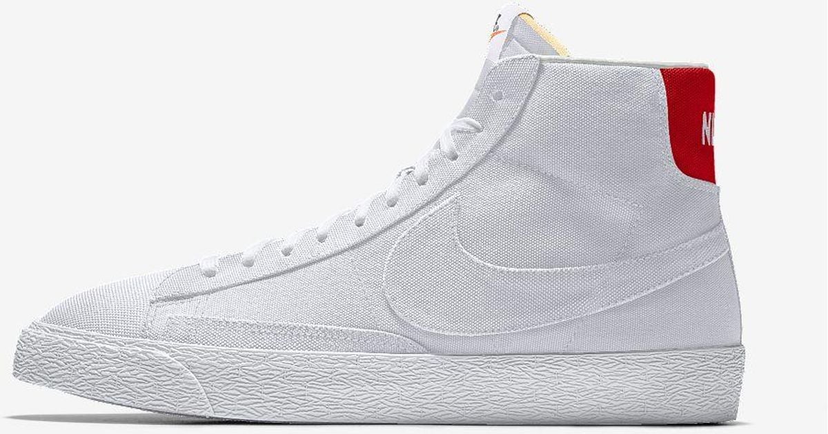 قلم الحواجب Nike Blazer Mid By You Custom Shoe in White for Men | Lyst قلم الحواجب