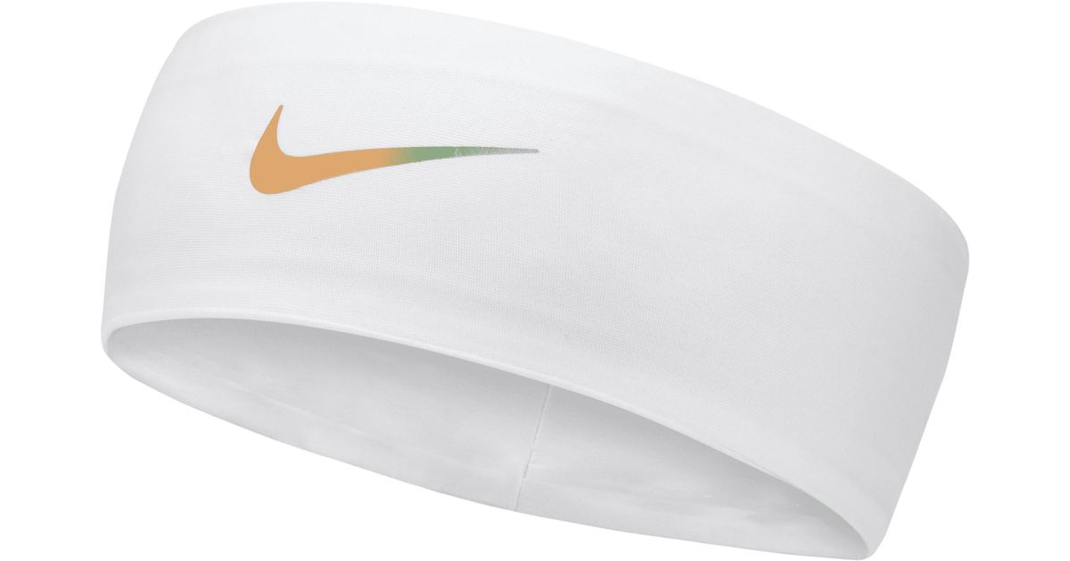 Nike Fury Printed Logo Headband in White | Lyst