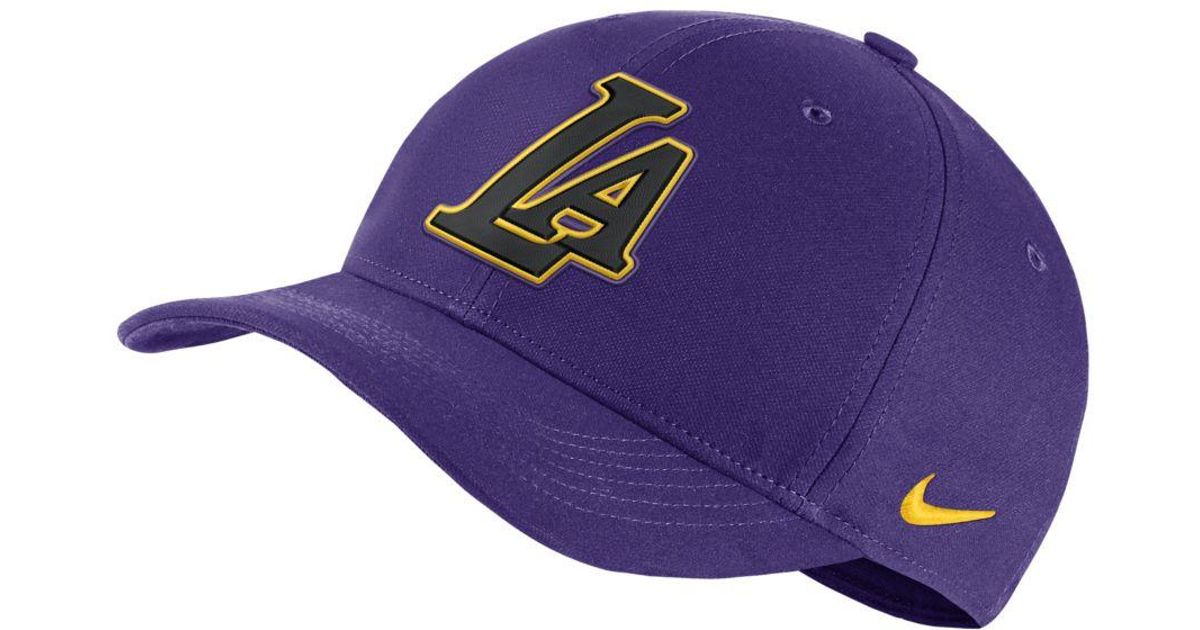 lakers nike hat