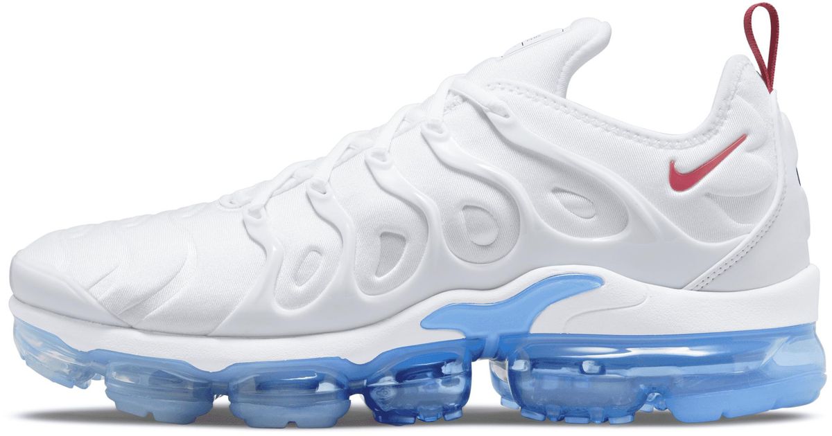 Nike Air Vapormax Plus Shoes In White, in Blue for Men | Lyst