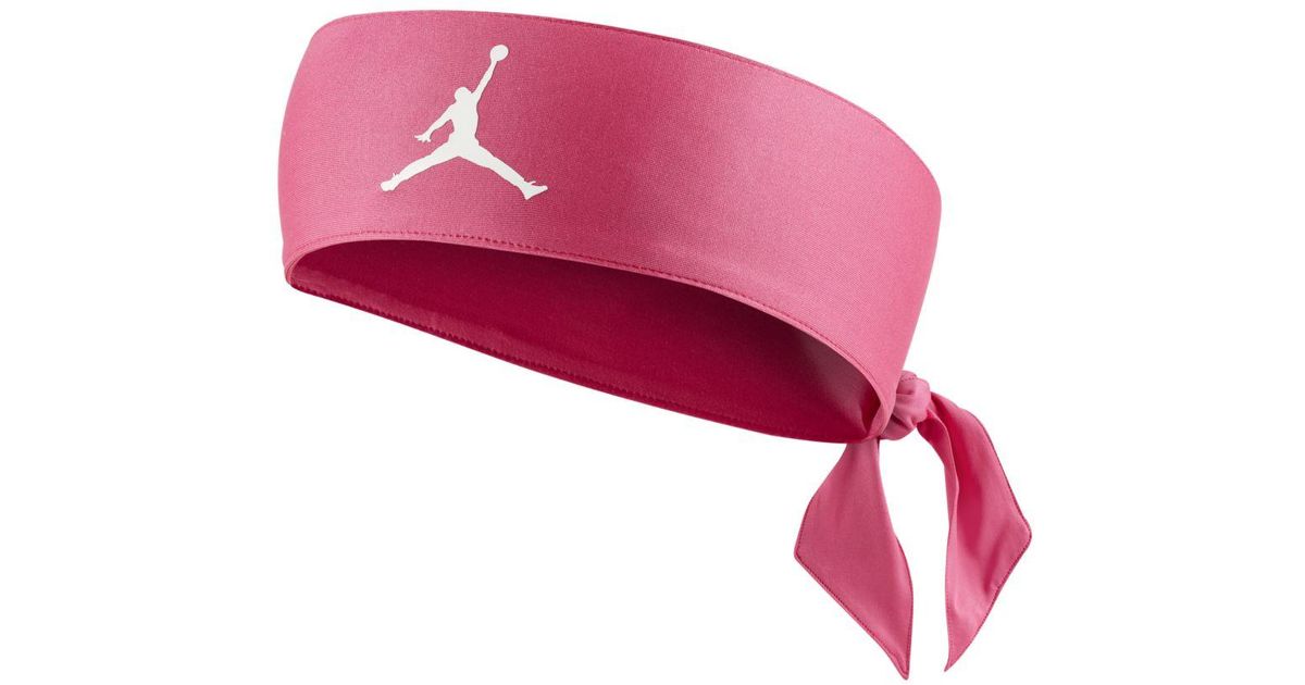 pink jordan headband
