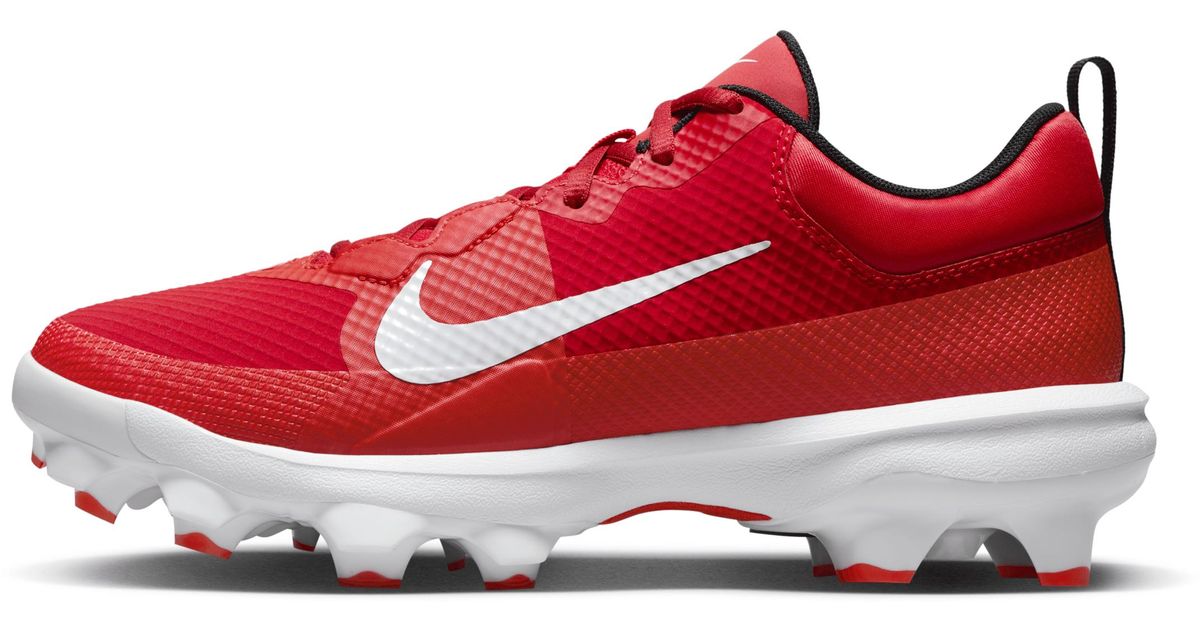 mike trout cleats red