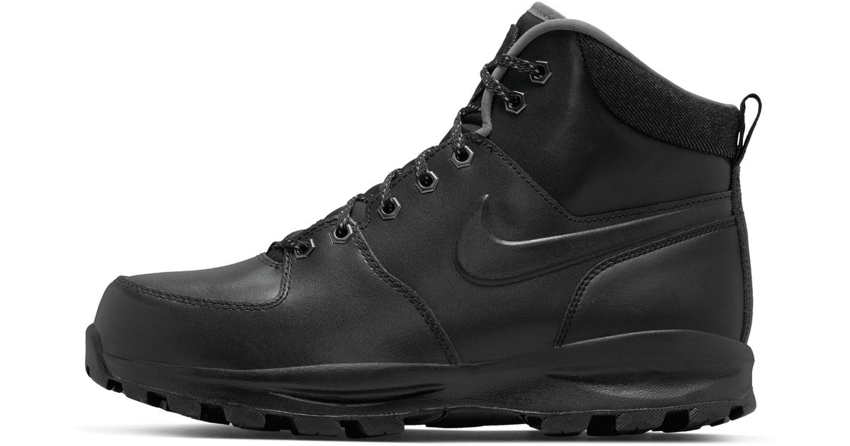 nike men's manoa boots black